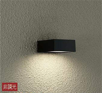 大光電機（DAIKO）　玄関灯 シンプル角タイプ 電球色 非調光 LED交換不可　黒　【品番：DWP-37173】