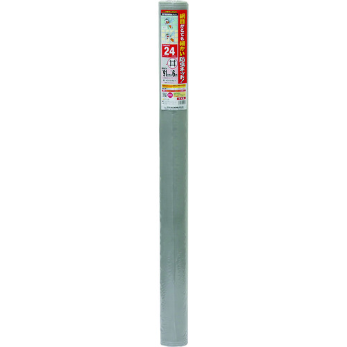 ●イノベックス（Dio）　クラウンネット　２４メッシュ　ホワイトグレー　９１ｃｍ×６ｍ　【25個】　【品番：201032】