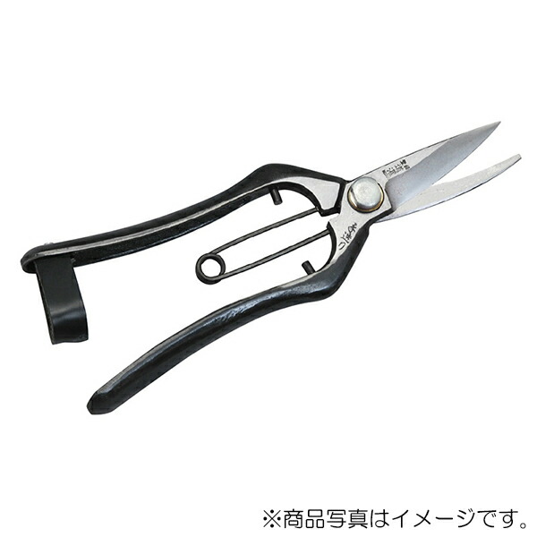 ドウカン　鍛造芽切型剪定鋏 曲がり皮止 金止 200mm　【品番：DK-620】