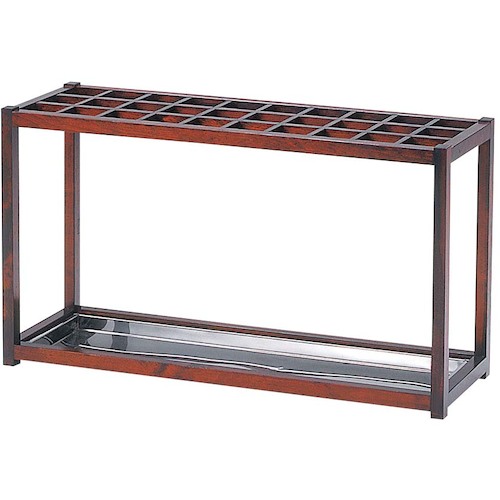 江部松商事　EBM　木製　カサ立て　ケヤキ色　１５本立　１１?５６１?３　【品番：1158100】