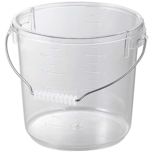 江部松商事　EBM　ポリカーボネイト　バケツ　１０Ｌ　ＰＯ?２４Ａ　本体　【品番：2000430】