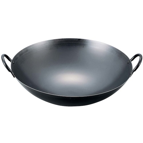 江部松商事　EBM　鉄ブルーテンパー　プレス　中華両手鍋　４５ｃｍ　【品番：2724800】