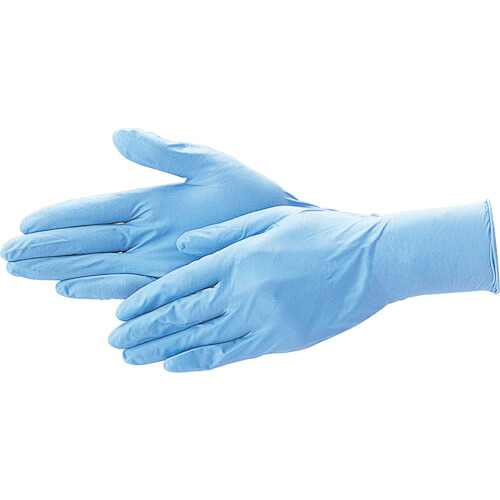 エブノ　EBUNO　ニトリルＮＥＯライトブルーパウダーフリーＬ（１００枚入）　【30個】　【品番：536-L】
