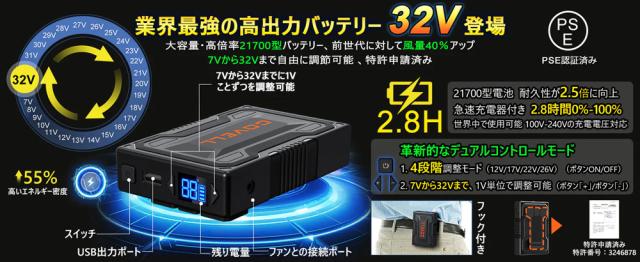 【在庫処分】G.B.Z　空調冷風服 COVELL　空調服セット（ベストタイプ＋ファンバッテリーセット32V） Mサイズ　水色迷彩　【品番：P002-B1-M32】_2