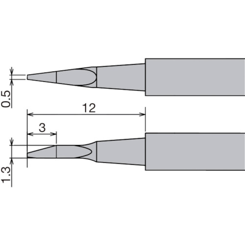 太洋電機産業（goot）　ステーション型はんだこてＸＳＴ−８０Ｇ用替こて先　【品番：XST-80HRT-0.5NW】
