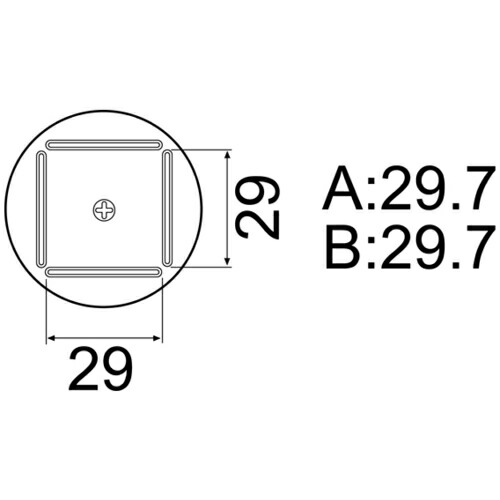 白光　ノズル　ＱＦＰ　２８ｍｍＸ２８ｍｍ　【品番：A1129B】