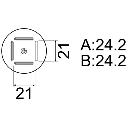 白光　ノズル　ＢＱＦＰ　２４ｍｍＸ２４ｍｍ　【品番：A1182B】