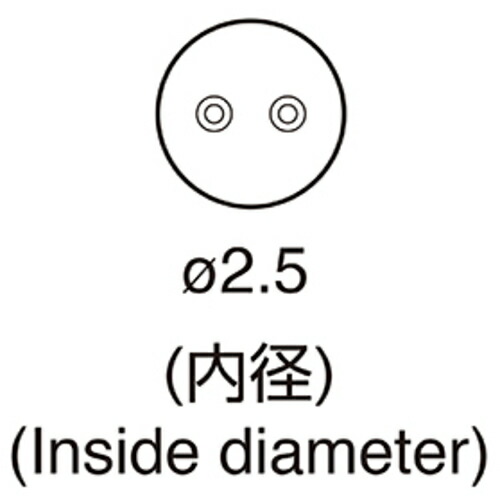 白光　ノズル　シングル２本　２．５ｍｍＸ９．５ピッチ　【品番：A1190】