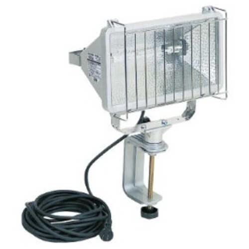 ハタヤリミテッド　ハタヤ　防雨型ハロゲンライト　１０００Ｗ　１００Ｖ電線１０ｍ　バイス付　【品番：PH-1010】