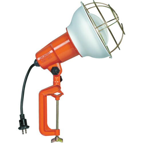 ハタヤリミテッド　ハタヤ　防雨型作業灯　リフレクターランプ３００Ｗ　１００Ｖ接地付５ｍ　バイス付　【品番：RE-305K】