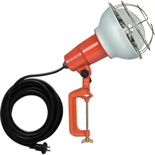 ハタヤリミテッド　ハタヤ　防雨型作業灯　リフレクターランプ５００Ｗ　１００Ｖ電線５ｍ　バイス付　【品番：RE-505】