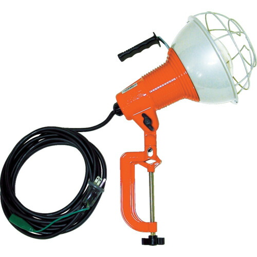 ハタヤリミテッド　ハタヤ　防雨型作業灯　リフレクターランプ２００Ｗ　１００Ｖ接地付５ｍ　バイス付　【品番：RG-205K】