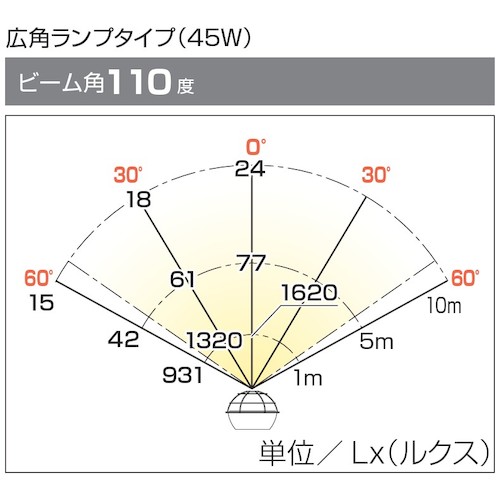 ハタヤリミテッド　ハタヤ　４５Ｗ　ＬＥＤ作業灯　２００Ｖ　【品番：RXL-205W】_2