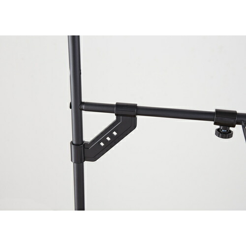 平安伸銅工業　洗濯機ラック　ハンガーバー付き　マットブラック　幅　５９−８１ｃｍ　耐荷重　１１ｋｇ　【4個】　【品番：HSR-2B】_3