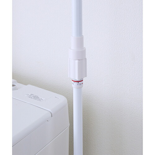 平安伸銅工業　突っ張りランドリーラック　幅　６０−９３ｃｍ　耐荷重　８ｋｇ×２　【4個】　【品番：L-6】_3