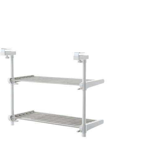 平安伸銅工業　２段吊り下げキッチン棚　幅　５９−９０ｃｍ　耐荷重　６ｋｇ　【4個】　【品番：TK-2】