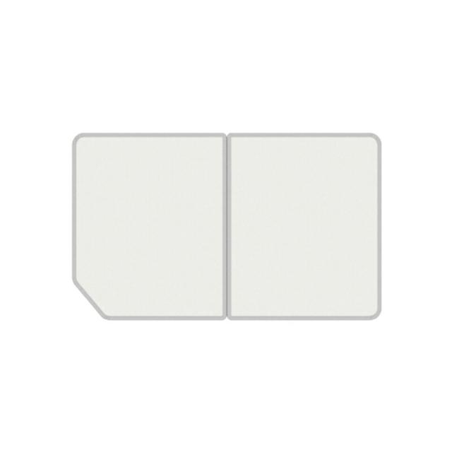 ハウステック　クミフタ1317サイズ（636×770切欠、636×770）2枚　オフホワイト、グレー　【品番：CJ13-PT2042】