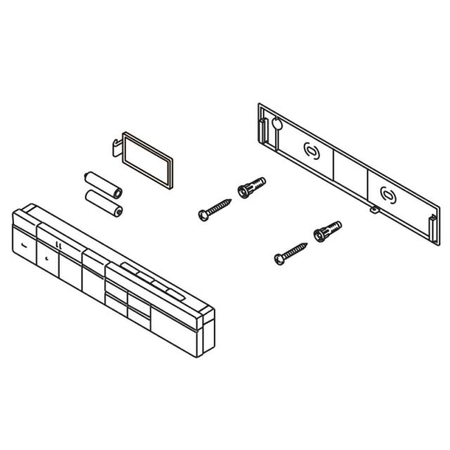 LIXIL（INAX）　スマートリモコンキット（鉢内除菌・フルオート便座・ほのかライト付）（英字表記）　【品番：354-1665-EG-SET】【14】