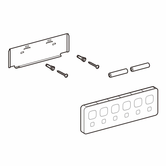 LIXIL（INAX）　壁リモコンキット/黒（5グレード）　【品番：354-1814-SET】の通販は