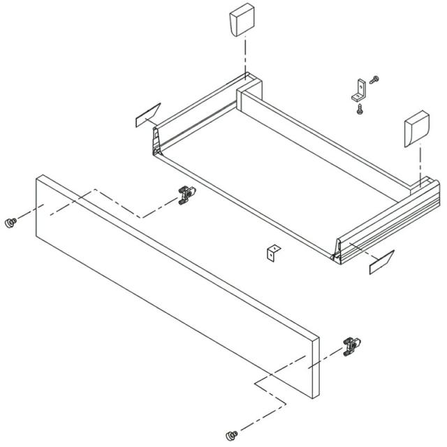 LIXIL（INAX）　インナー引出（配管カバーなし・隙間隠しパッキン付き）　【品番：KHIZ2586/H】【14】