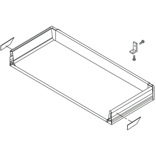 LIXIL（INAX）　引出しボックス（配管カバー・隙間隠しパッキンなし）　【品番：KHIZ2610-1】【14】