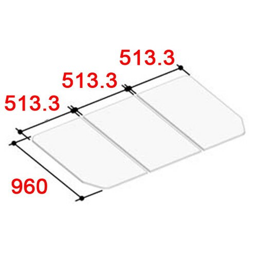 LIXIL（INAX）　薄型保温組フタ　【品番：YFK-1596C（2）-D4】