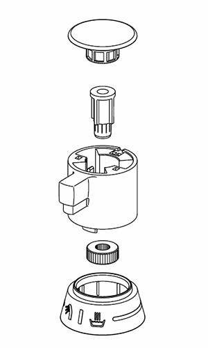 LIXIL（INAX） シャワーバス切替ハンドル 【品番：A-6134】○の通販は