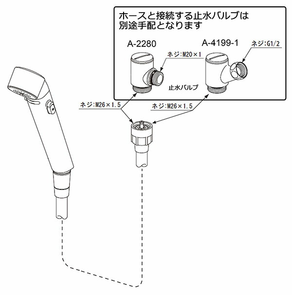LIXIL（INAX） スイッチシャワー 【品番：BF-SD6WBP（1.7）-PU】の通販