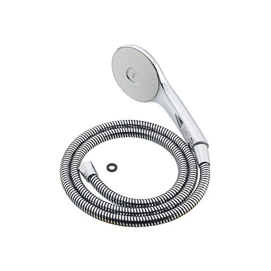 LIXIL（INAX）　エコアクアシャワー　メタル調、ホワイト　【品番：BF-SL6BSE-PU/FW1】