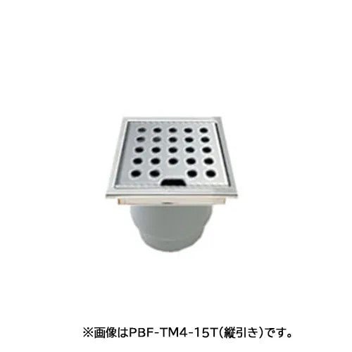 LIXIL（INAX）　トラップ付排水ユニット 目皿、施工枠付（縦引き）　【品番：PBF-TM4-15T】【14】