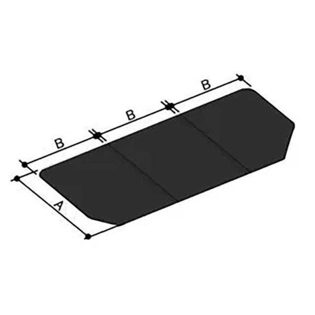 LIXIL（INAX）　風呂ふた 組フタ　レザー調ブラック　【品番：YFK-1577C（2）-D4/K】【14】