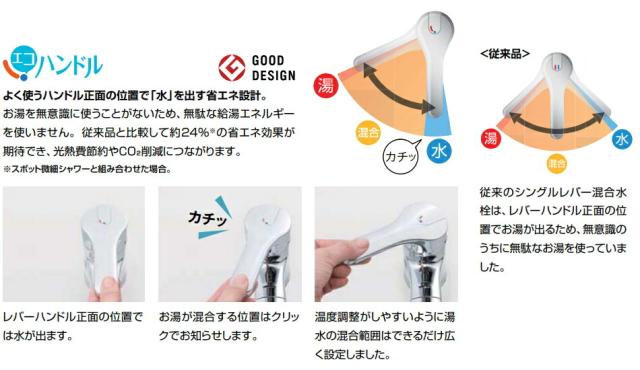 LIXIL（INAX） ノルマーレS シングルレバー混合水栓 一般地用 【品番