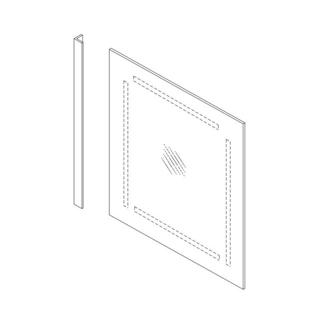 LIXIL（INAX）　鏡ASSY　【品番：MMRZ571-SET】【14】