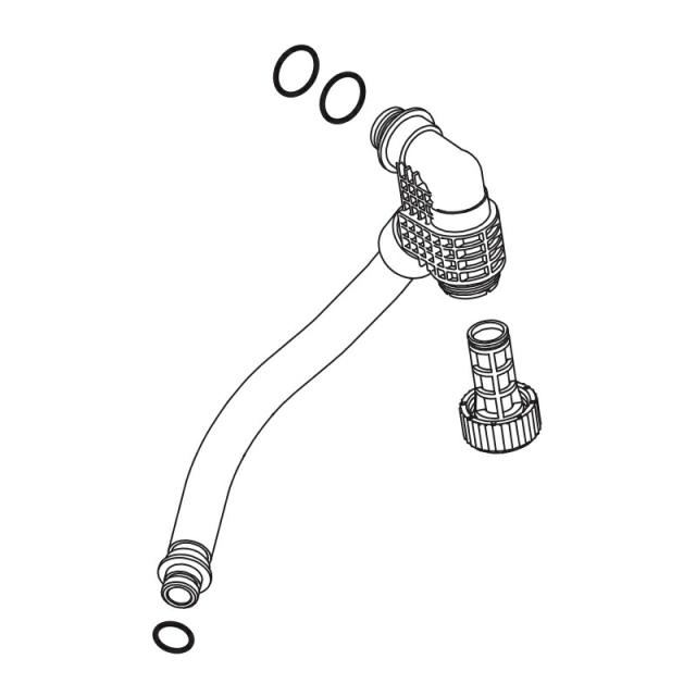 LIXIL（INAX）　分岐付ストレーナ付給水ホース（650mm）　【品番：322-1151A-65】【14】