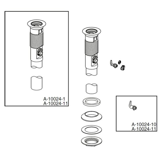 LIXIL（INAX）　ポップアップ式排水金具　【品番：A-10024-11】【14】