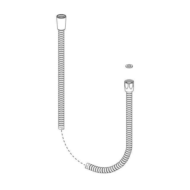 LIXIL（INAX）　シャワーホース（L=800）　【品番：A-10300-8】【14】