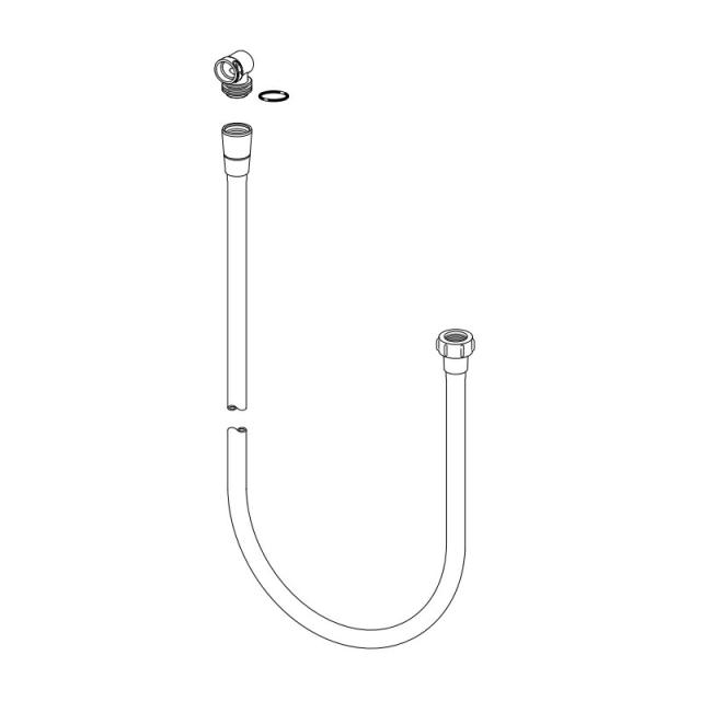 LIXIL（INAX）　水栓接続ホースASSY　【品番：A-10575-10-PU】【14】