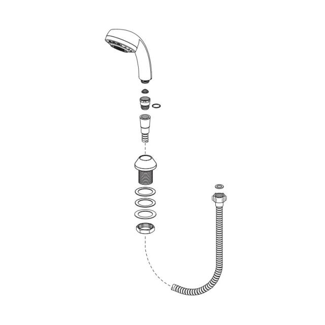 LIXIL（INAX）　シャワーセットASSY　【品番：A-10609（2.4）-PU】【14】