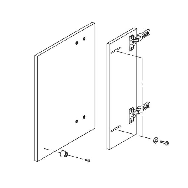 LIXIL（INAX）　左扉ASSY（塗装）　【品番：A-10898LT/SG】【14】