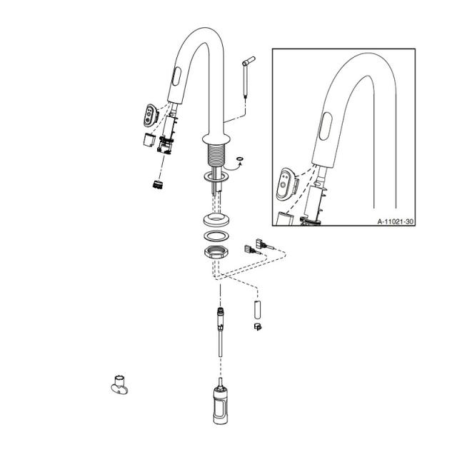 LIXIL（INAX）　吐水口ASSY　【品番：A-11021-30】【14】