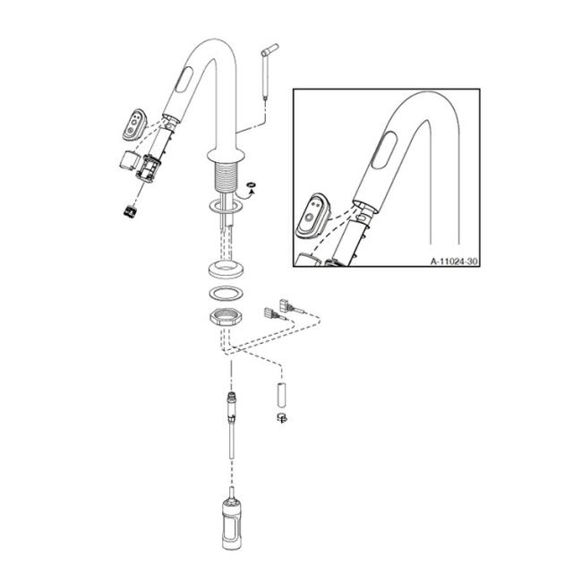 LIXIL（INAX）　吐水口ASSY　【品番：A-11024-30】【14】