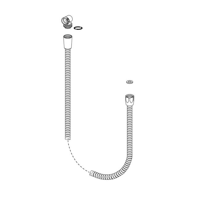 LIXIL（INAX）　水栓接続ホースASSY　【品番：A-11054-6-PU】【14】