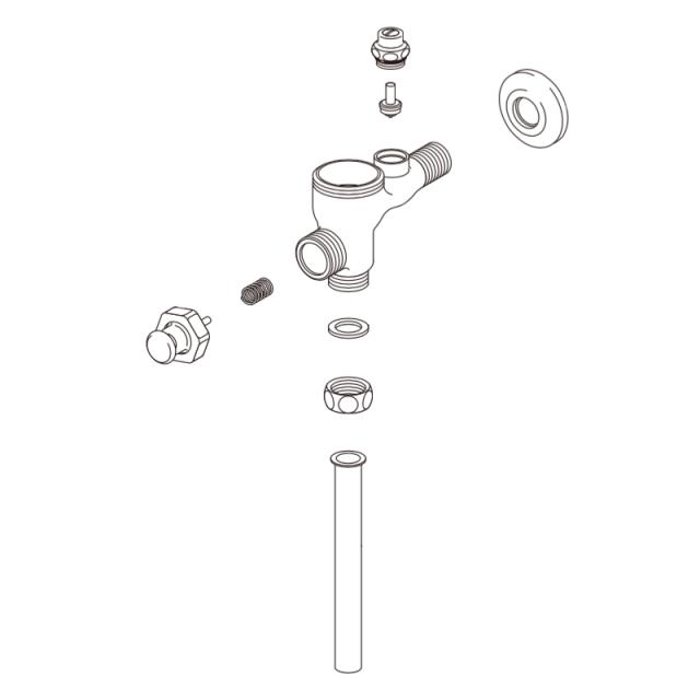 LIXIL（INAX）　OK用小便フラッシュバルブASSY　【品番：A-4592】【14】 8,185円