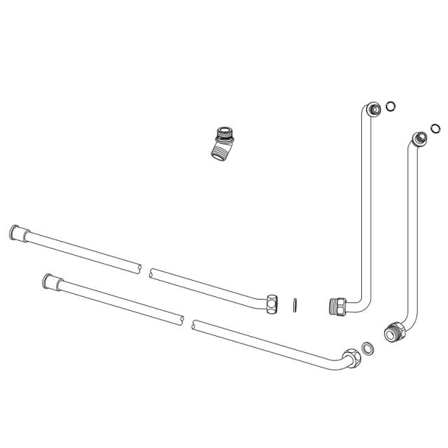 HT管３本セット（１尺６寸、１尺８寸、２尺０寸の各１本、すべて５孔） LIXIL（INAX） 配管セットASSY 【品番：A-6203-PU1】【14】 【公式通販】