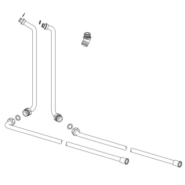 LIXIL（INAX）　配管セットASSY　【品番：A-6204-PU2】【14】
