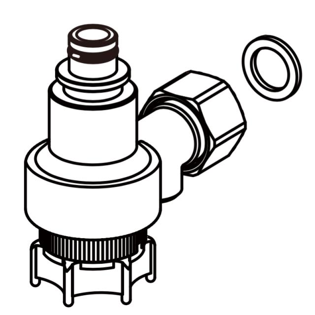LIXIL（INAX）　逆止弁付流量調節栓（湯側）　【品番：A-7972-1】