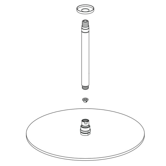 LIXIL（INAX）　オーバーヘッドシャワーASSY　【品番：A-8140】【14】