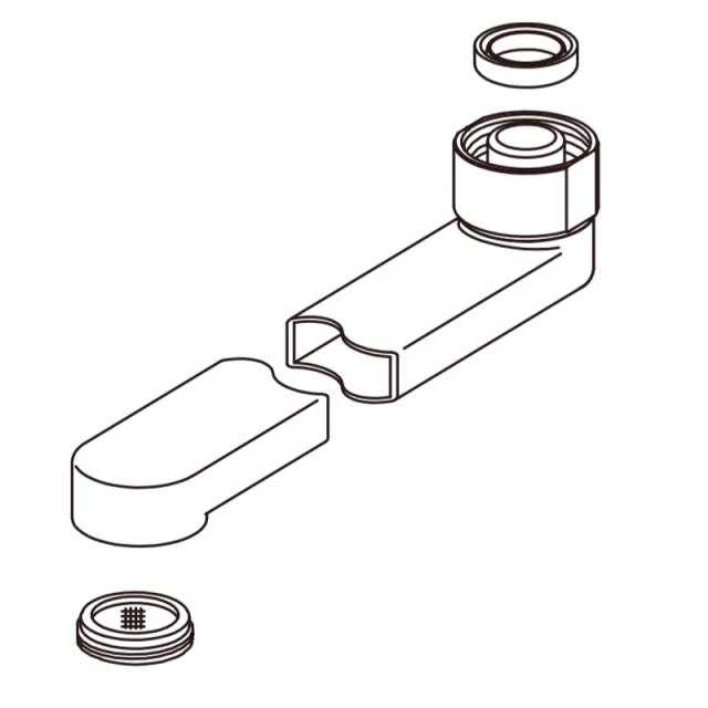 LIXIL（INAX）　自在吐水口部　【品番：A-9775-22/SAB】【14】