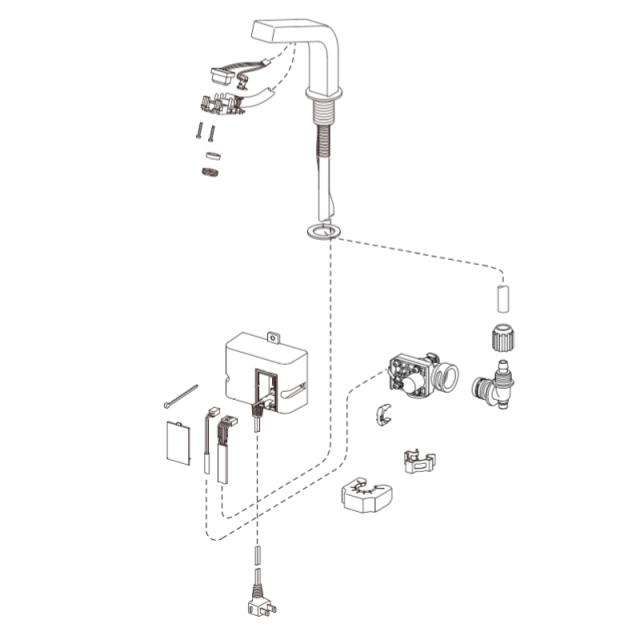 LIXIL（INAX）　自動水栓（取替手順書付）　【品番：AM-180UCN（100V）-SET】【14】