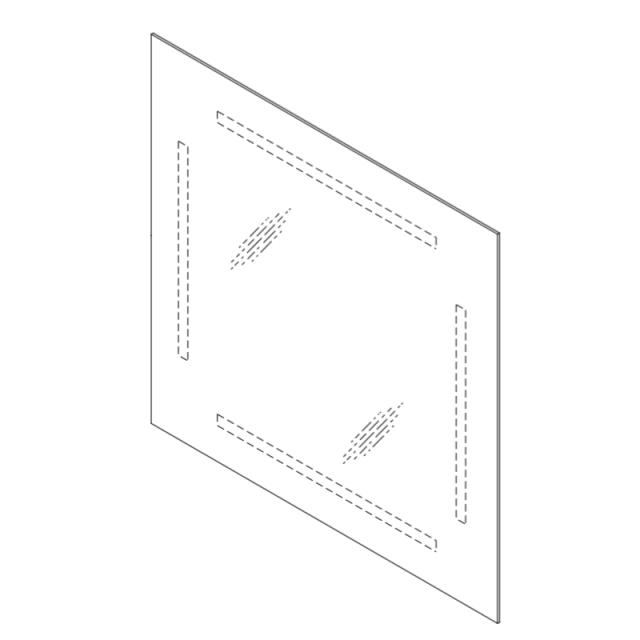 LIXIL（INAX）　鏡セット　【品番：BM-MDA-938X815-B-SET】【14】